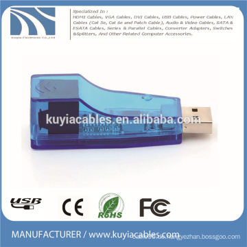 USB 2.0 10 / 100M Ethernet LAN Netzwerk RJ45 Adapter Neu